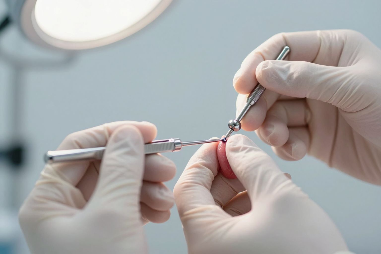 A steril eszközök használata csökkenti a fertőzés kockázatát.