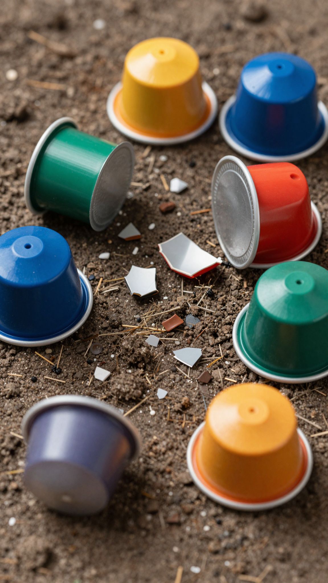 A műanyag kapszulák mikroműanyaggá bomlva szennyezik a talajt.