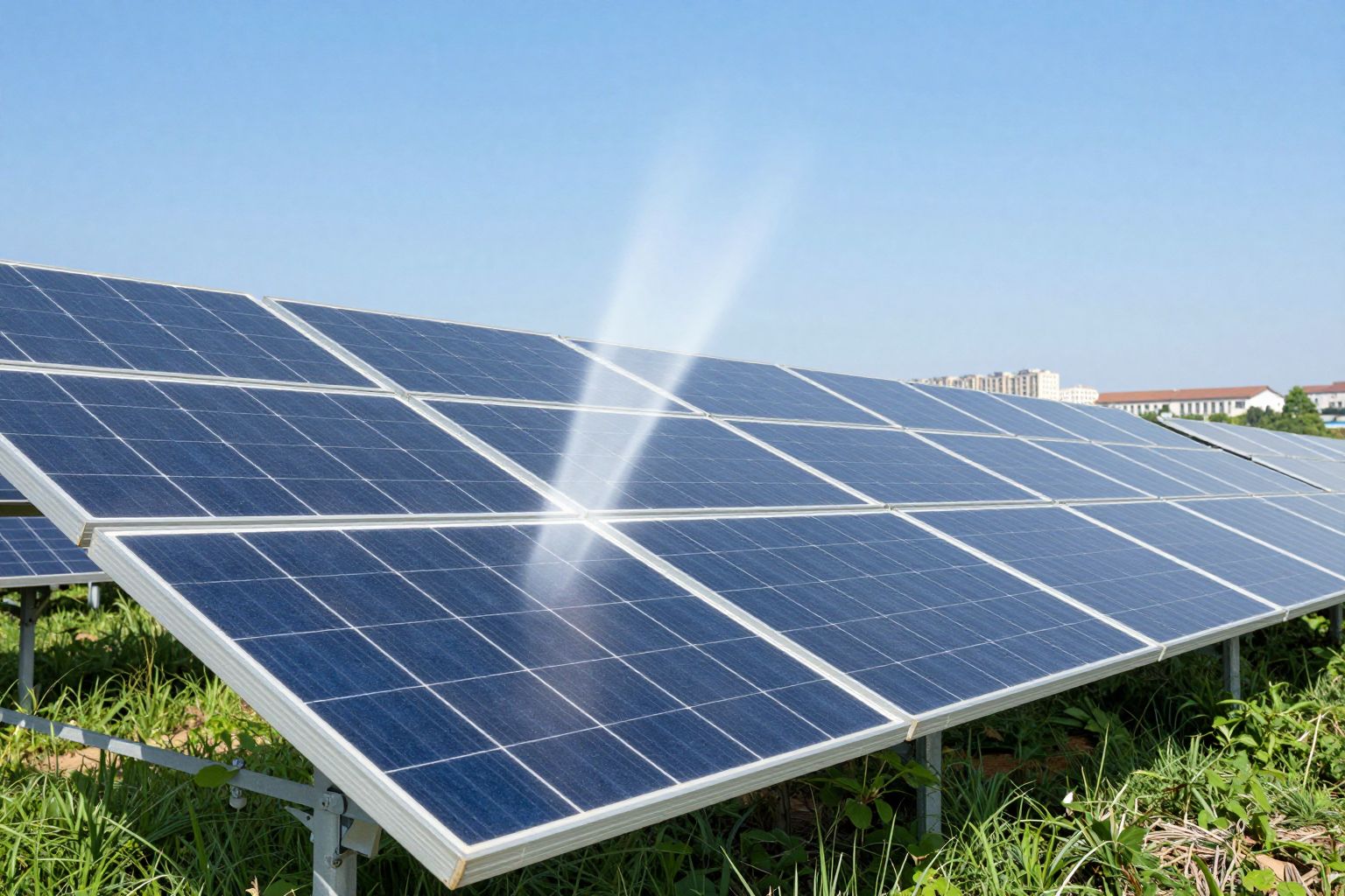 A napelemek csökkentik a légszennyezést és javítják az egészséget.