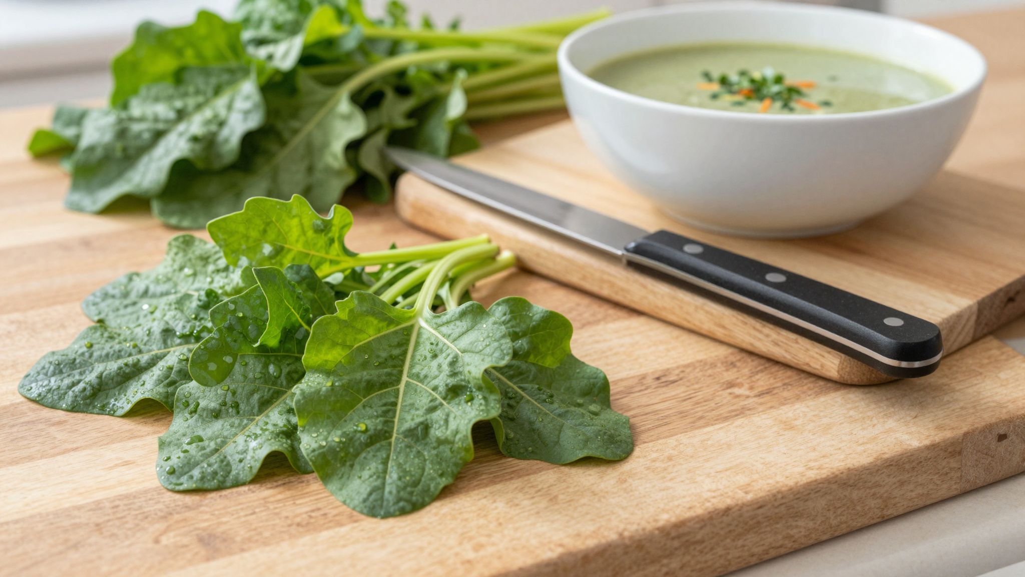 A sóska gazdag C-vitaminban, ízletes levesek alapanyaga.