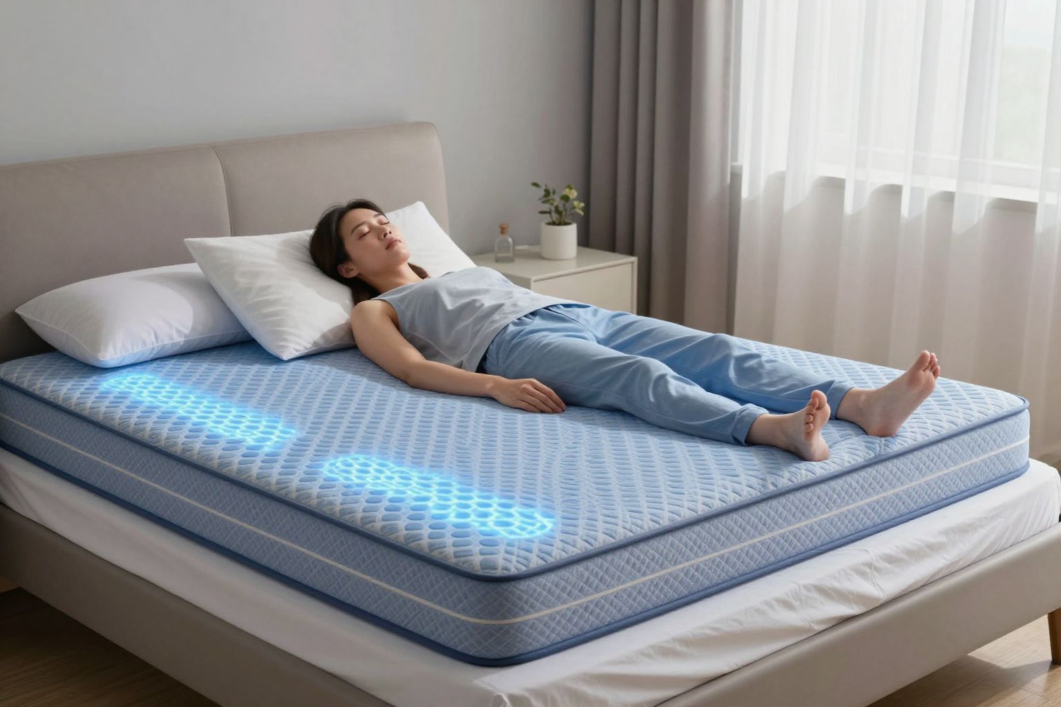 A magnetoterápia csökkenti a stresszt és javítja az alvást.