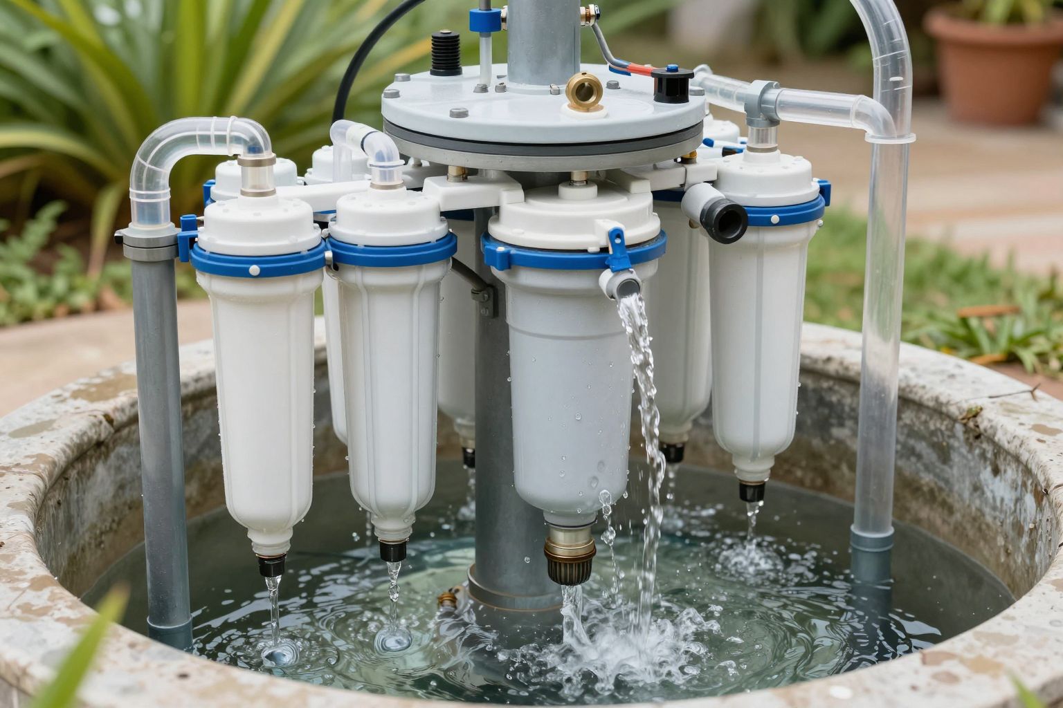 Hatékony szűrőrendszerek csökkentik a vízszennyező anyagokat.