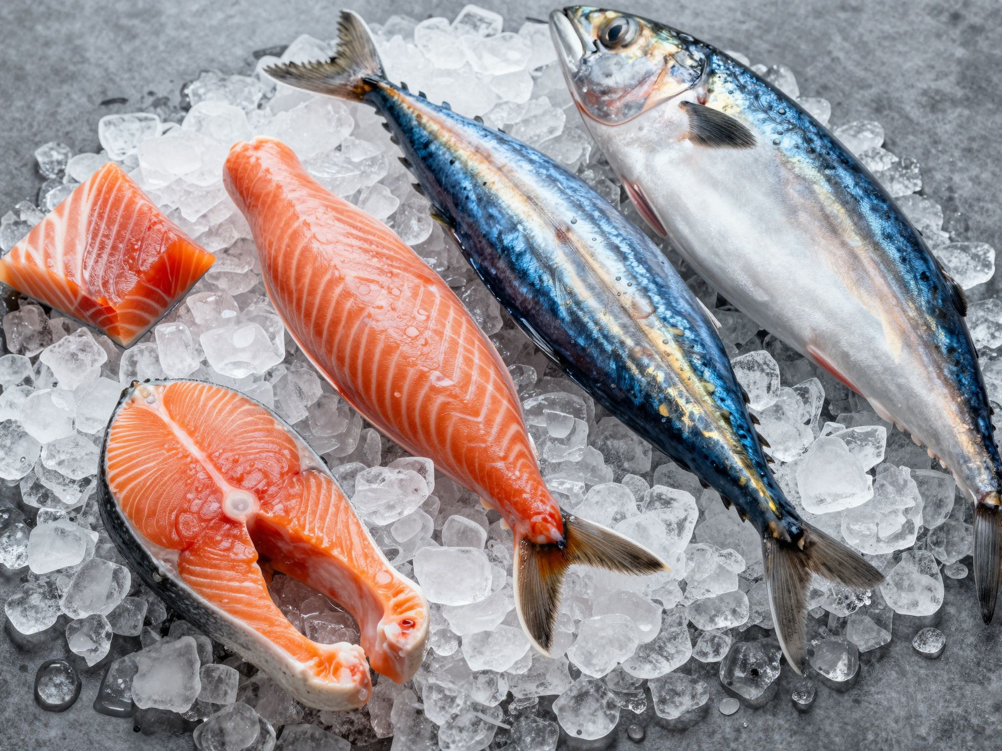 A lazac és makréla kiemelkedően gazdag omega-3 zsírsavakban.