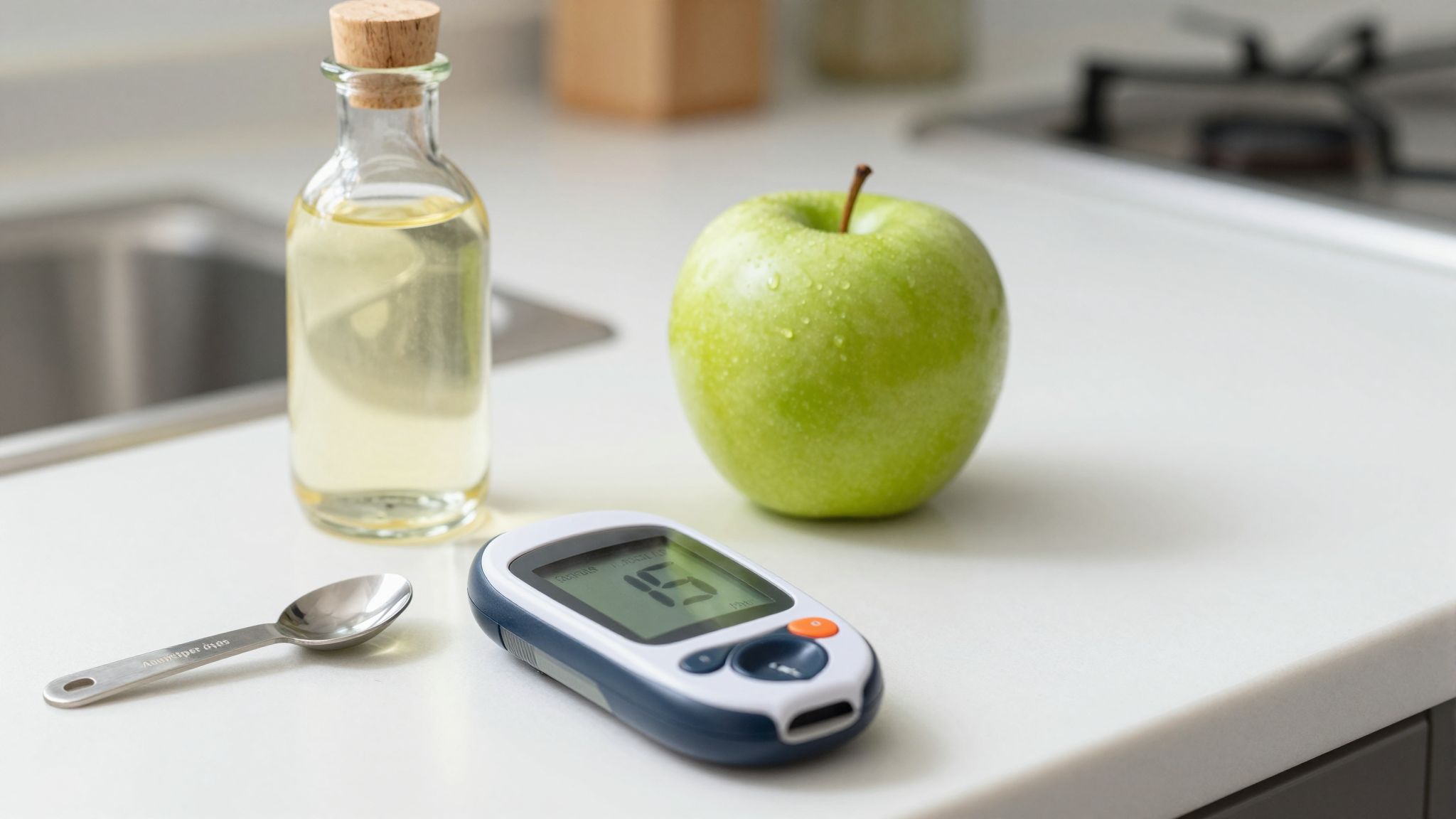 Az almaecet csökkentheti a vércukorszint ingadozását 2-es típusú cukorbetegeknél.