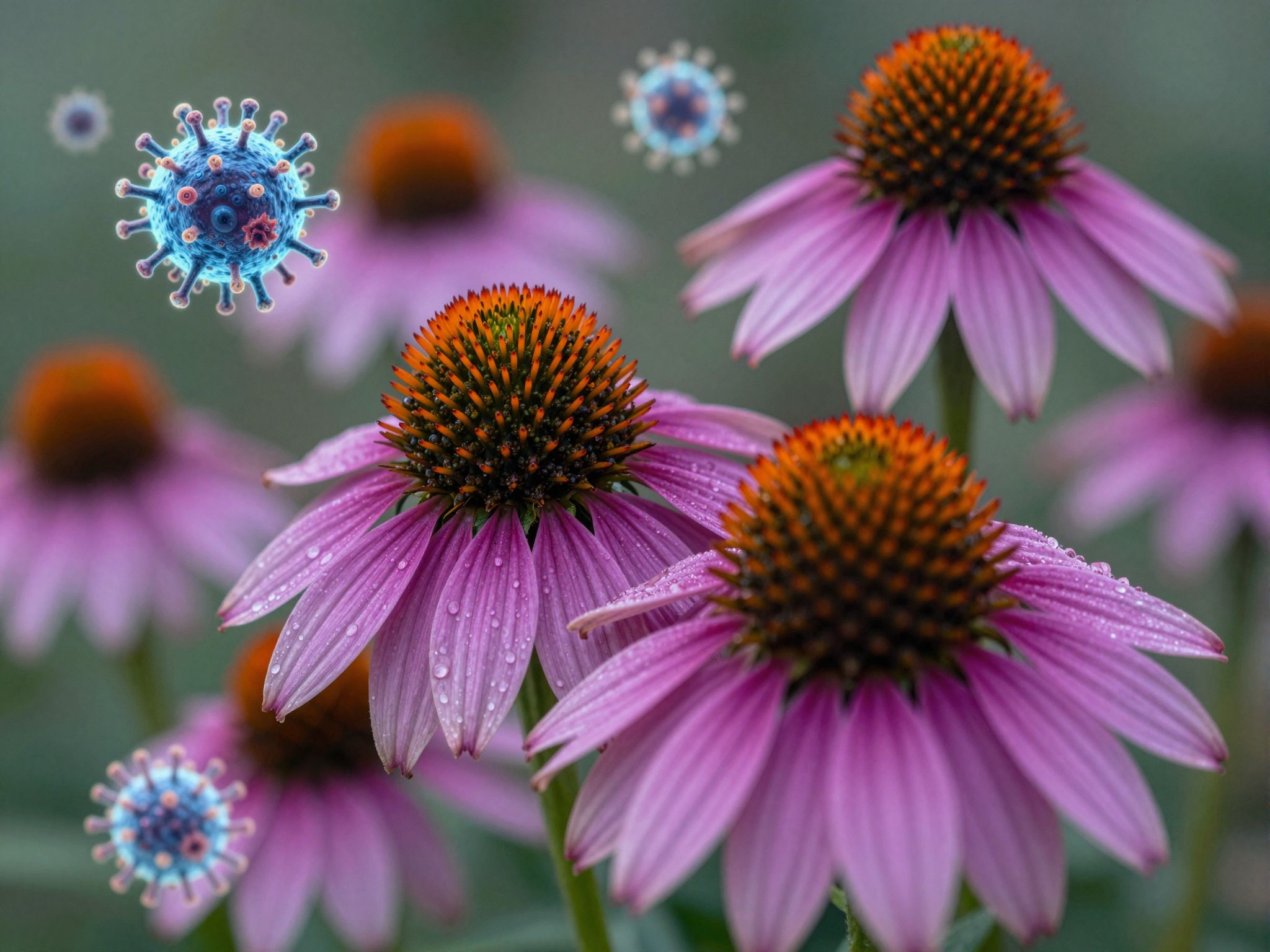 A bíbor kasvirág vírusellenes és baktericid hatása bizonyított.