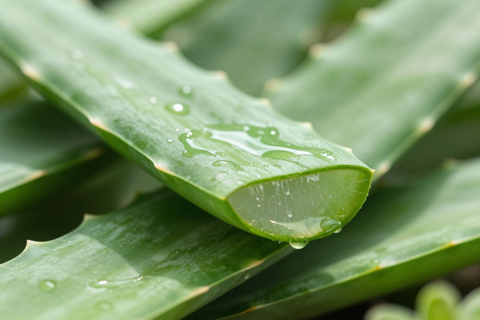 Az Aloe vera gél gyorsítja a sebek természetes gyógyulását.