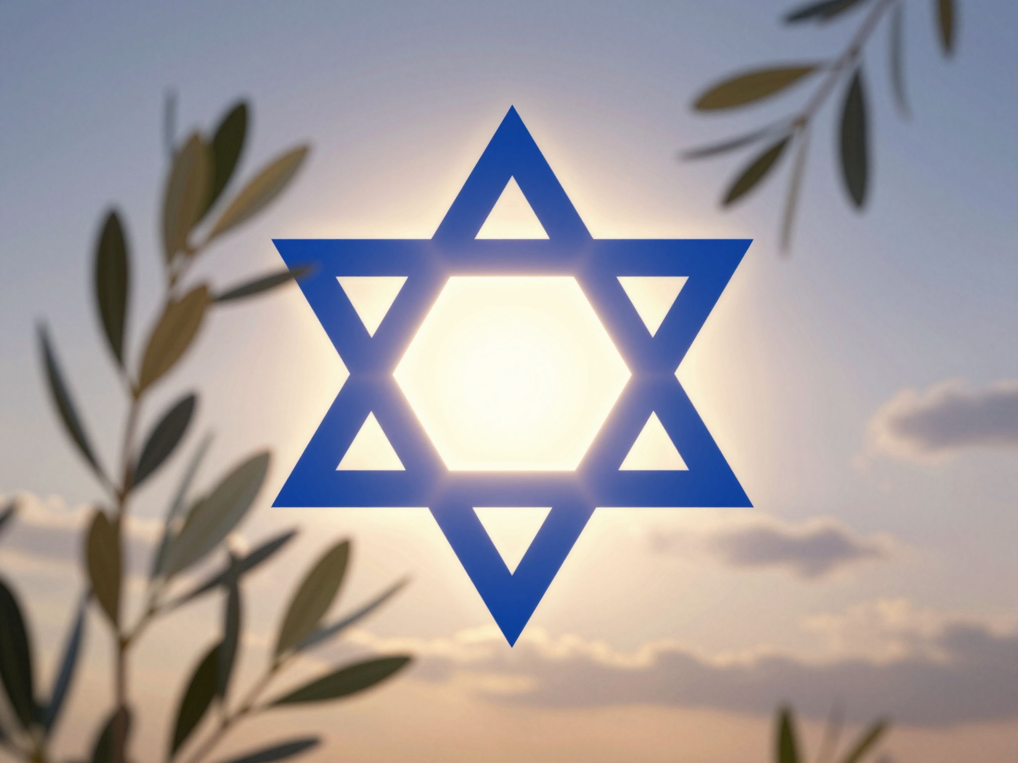 A Dávid-csillag ősi jelként békét és védelmet szimbolizál.