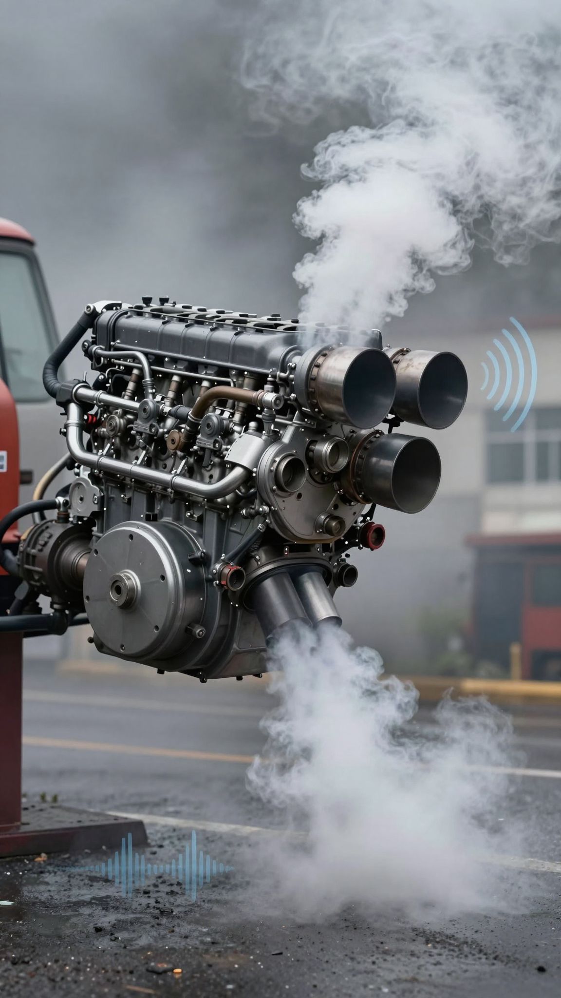 A dízelmotorok fő problémája a magas NOx és zajszint.