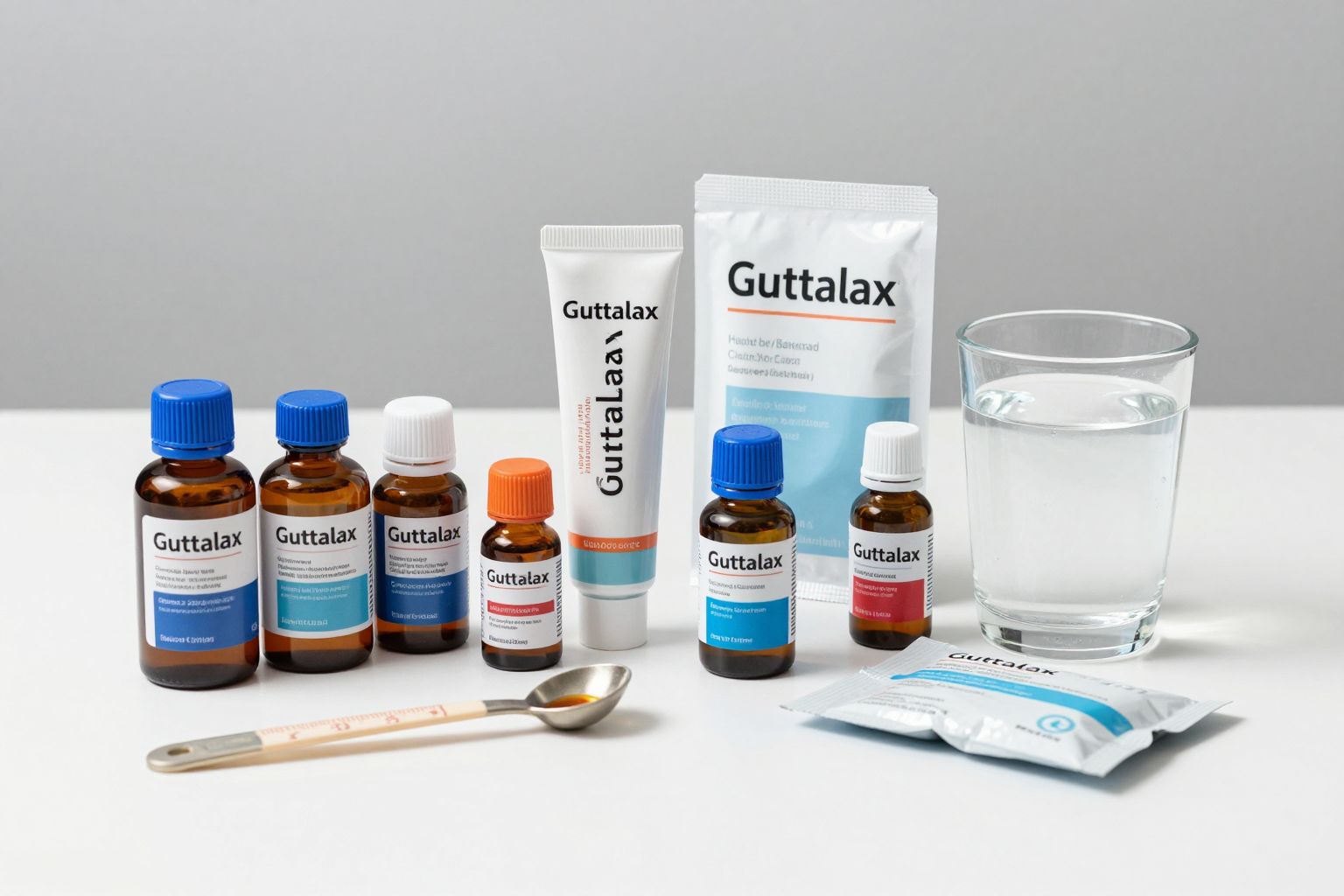 A Guttalax különböző dózisokban és kiszerelésekben elérhető.