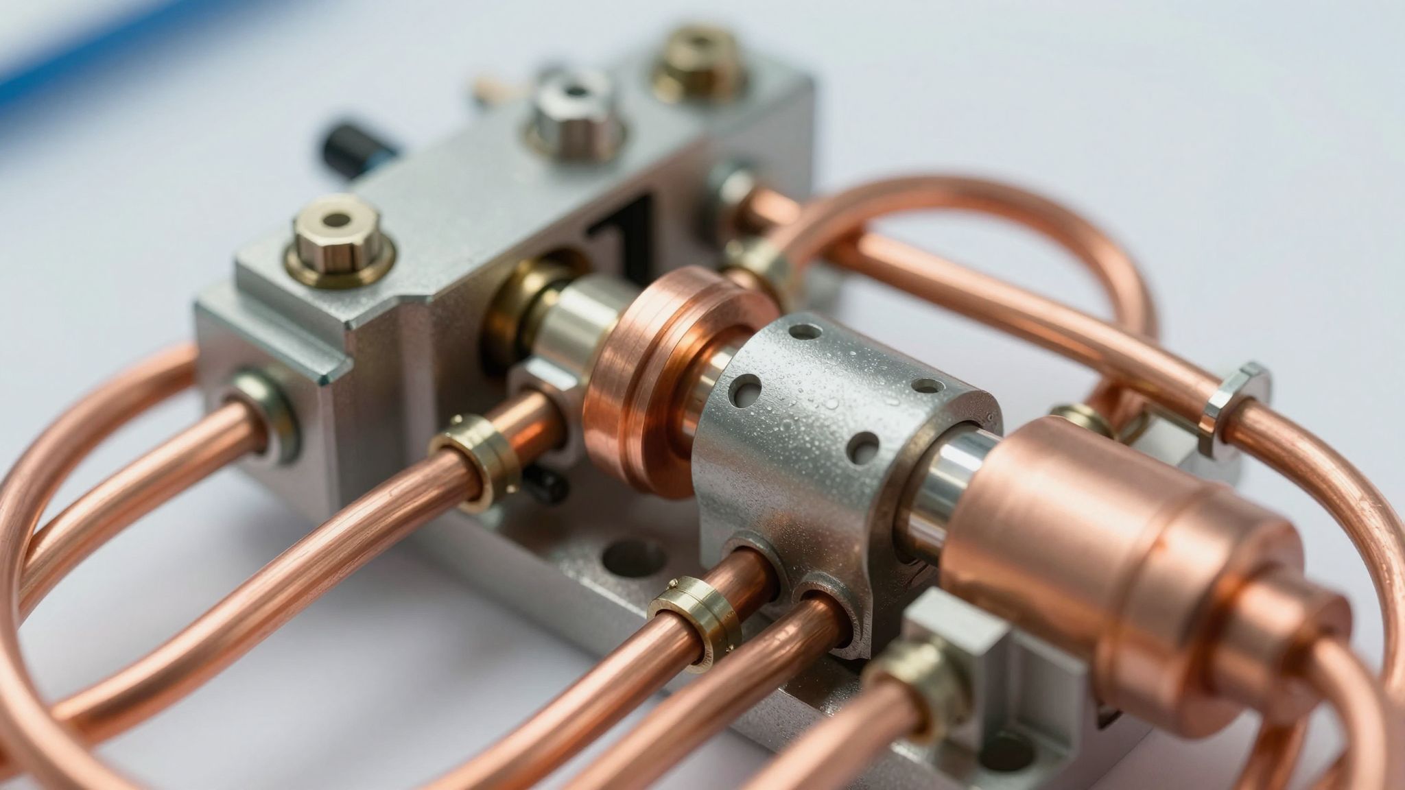 A kapilláris termosztát érzékelője folyadékkal töltött csőből áll.