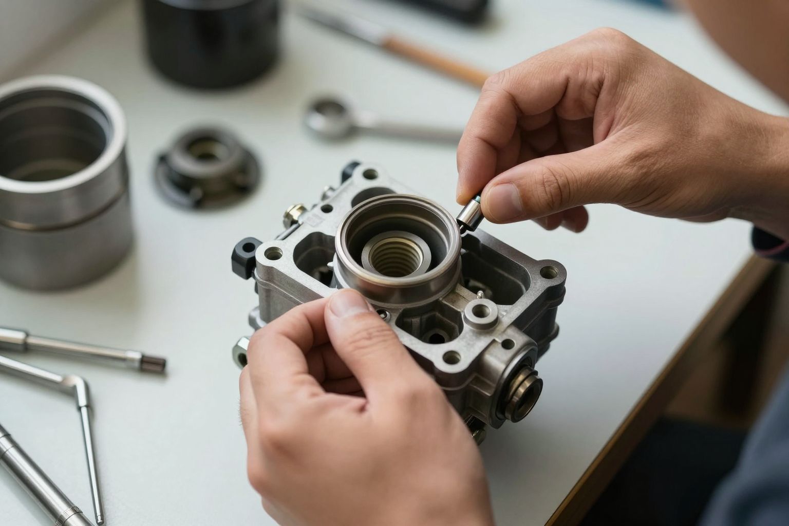 A karburátor membrán cseréje javítja a motor teljesítményét.