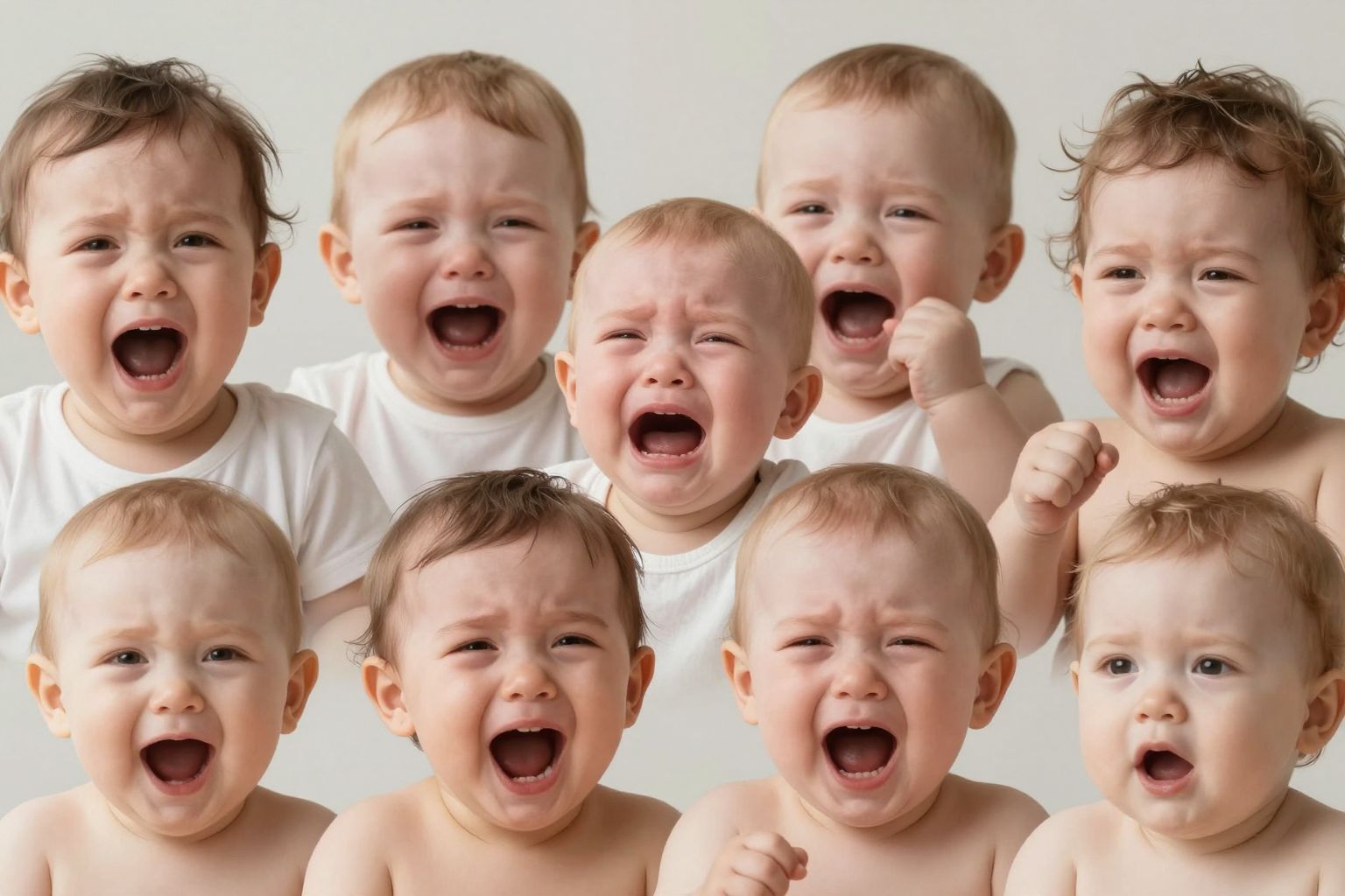 A csecsemők kiabálása a stressz korai jele lehet.