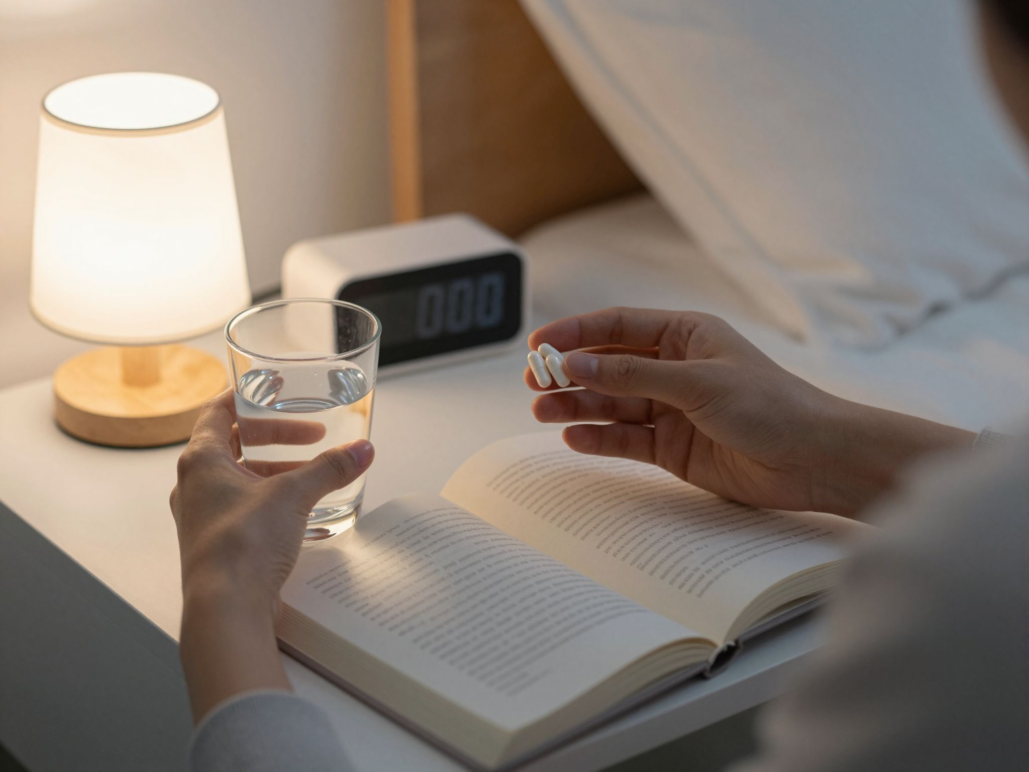 A melatonin szedése este, kis dózisban, természetes alvást segít.