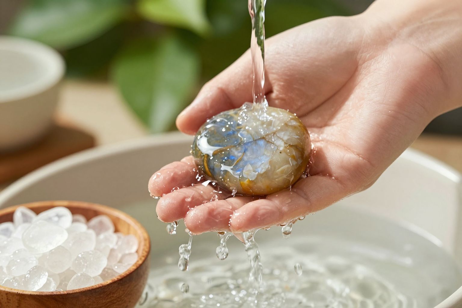 A Napkő tisztítása napfényben aktiválja gyógyító energiáit.