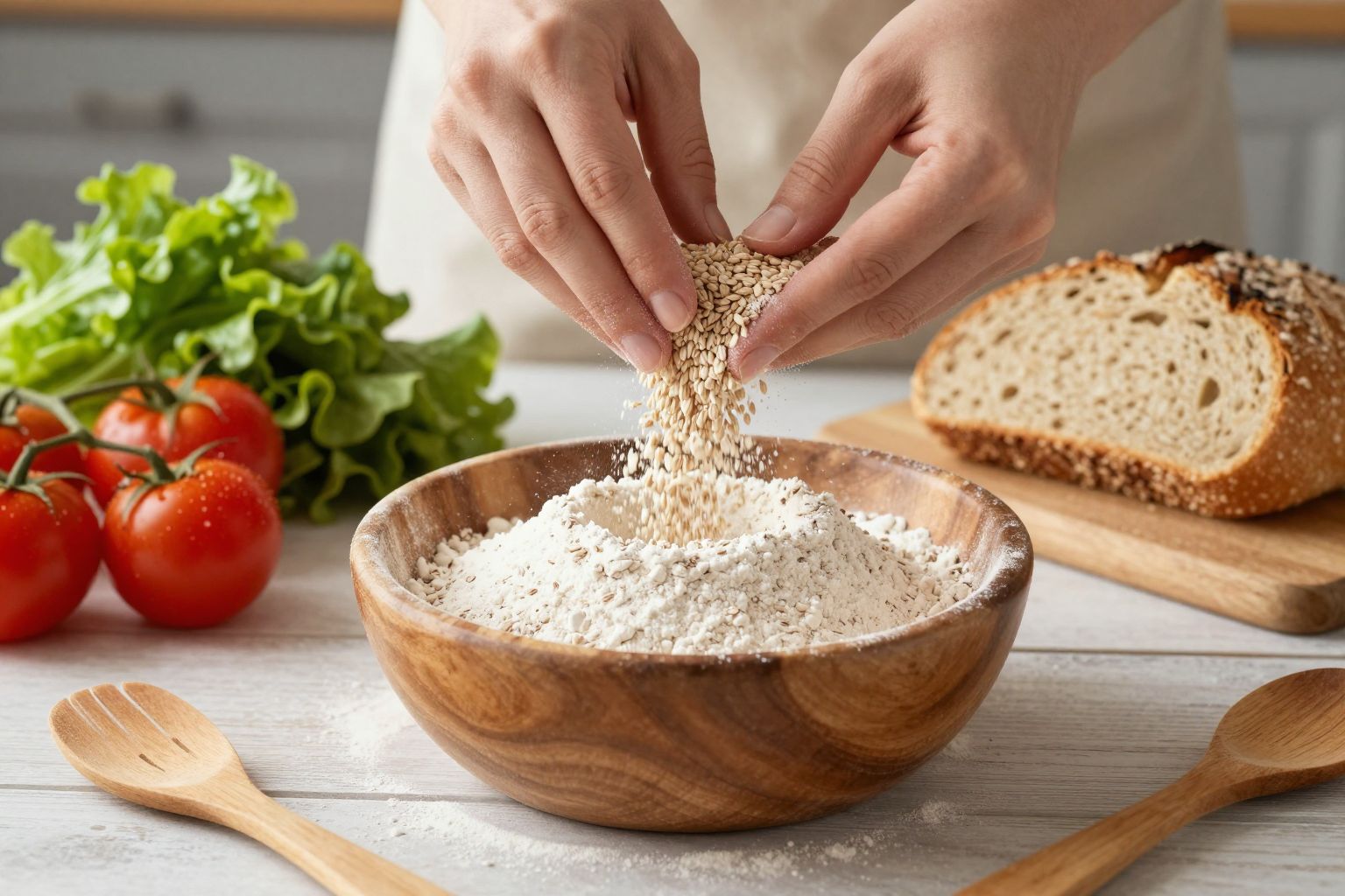 A rozsliszt gazdag rostokban, javítja az emésztést.