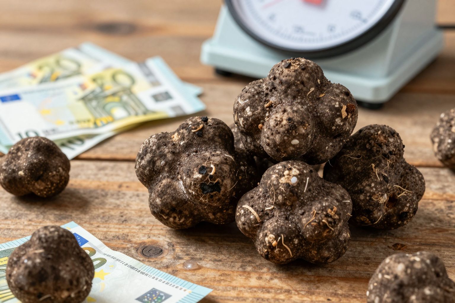 A szarvasgomba piaci ára a ritkasága és kereslete miatt nő.