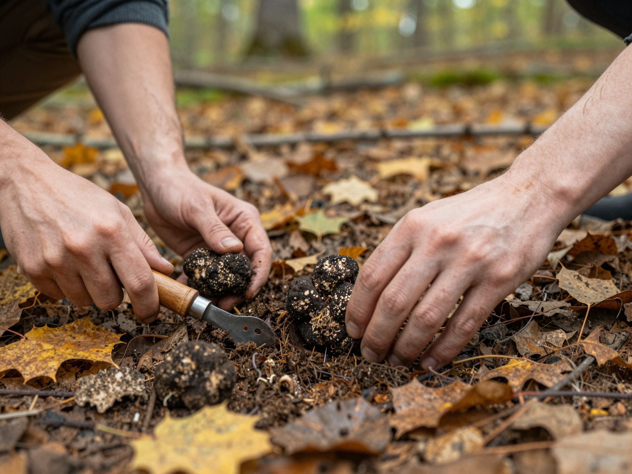 A szarvasgomba gyűjtése hagyományosan kutyával vagy disznóval történik.