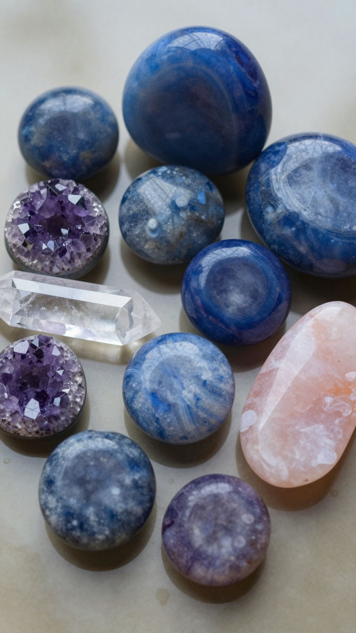 A szodalit más kristályokkal együtt fokozza az intuíciót.