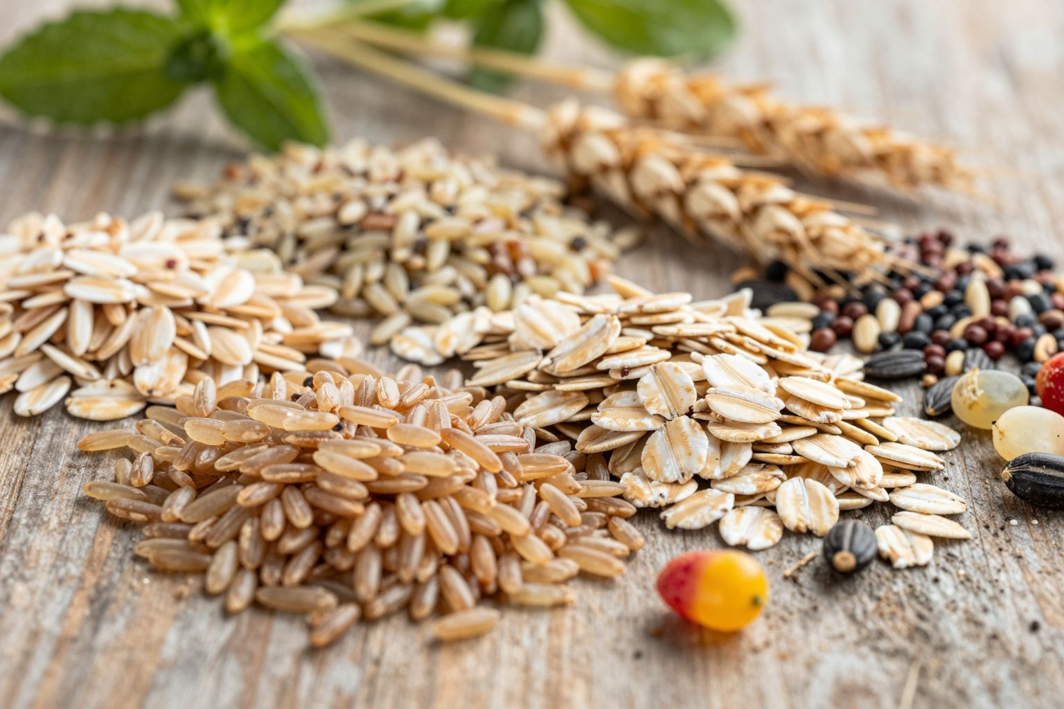 A teljes kiőrlésű gabonák gazdagok antioxidáns fitokemikáliákban és B-vitaminokban.