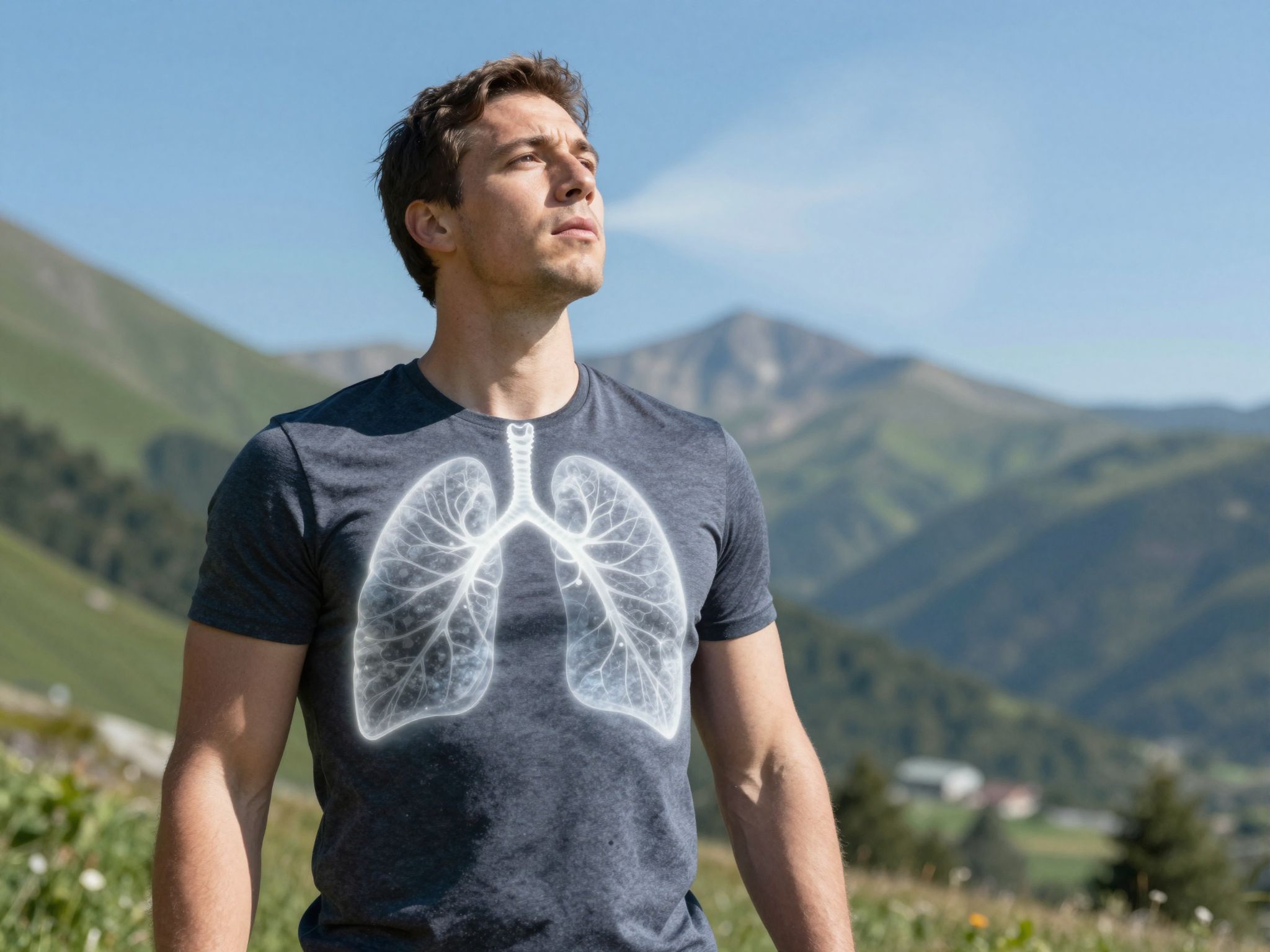 A magashegyi levegő edzi a tüdejét, növeli a kapacitást.