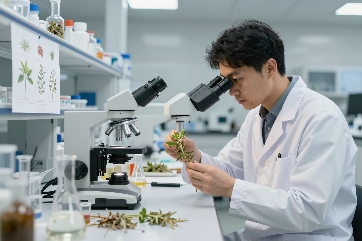 A tudományos kutatás feltárja a gyógynövények részletes biológiai hatásait.