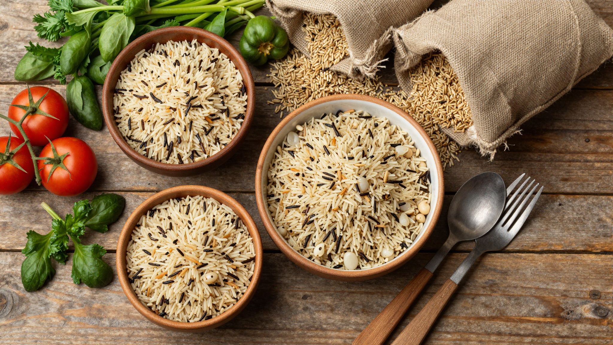 A vadrizs gazdag rostban, támogatja az emésztést és energiaszintet.