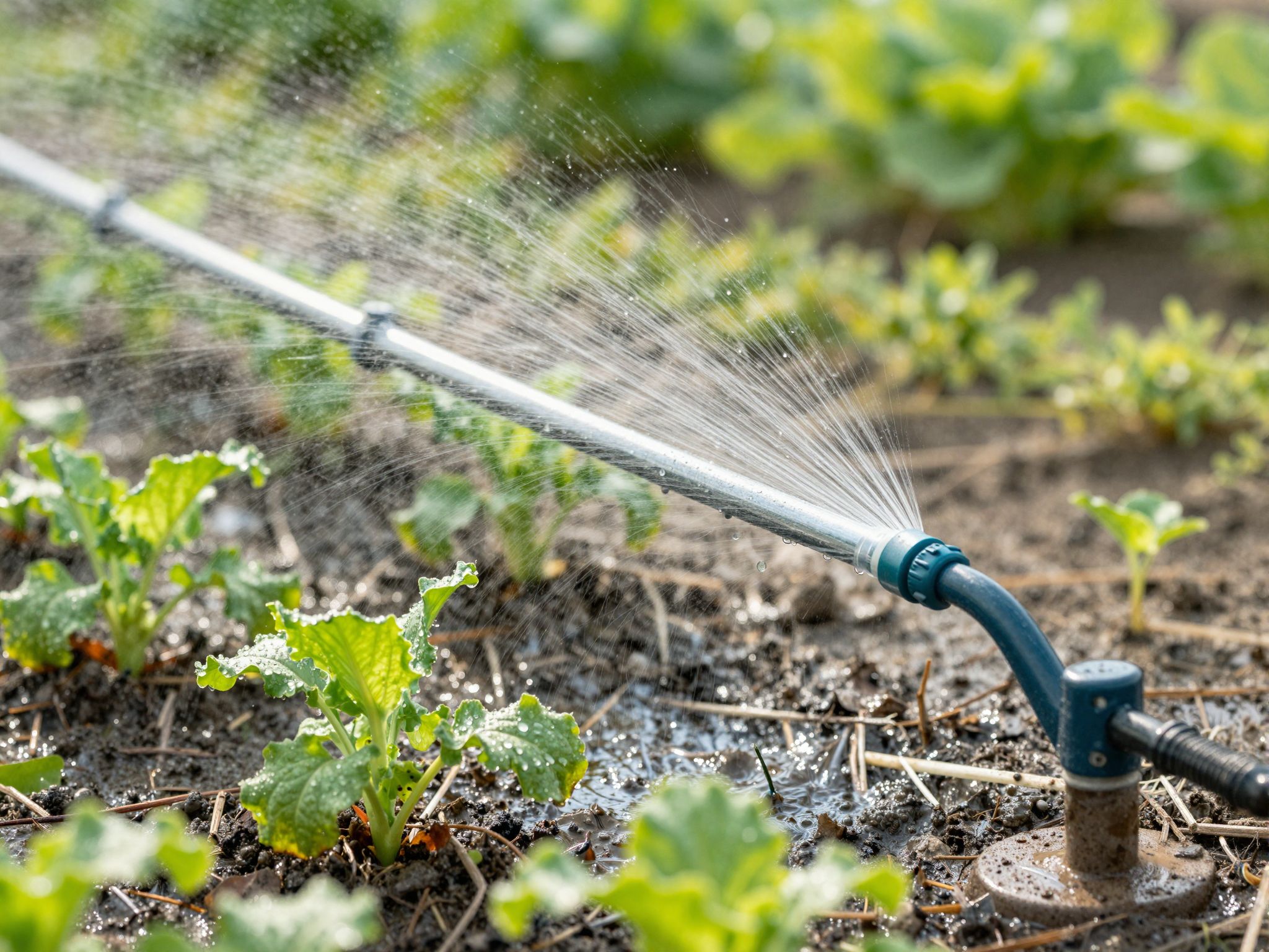 A csepptöltő öntözés akár 60%-kal csökkenti a vízfogyasztást.