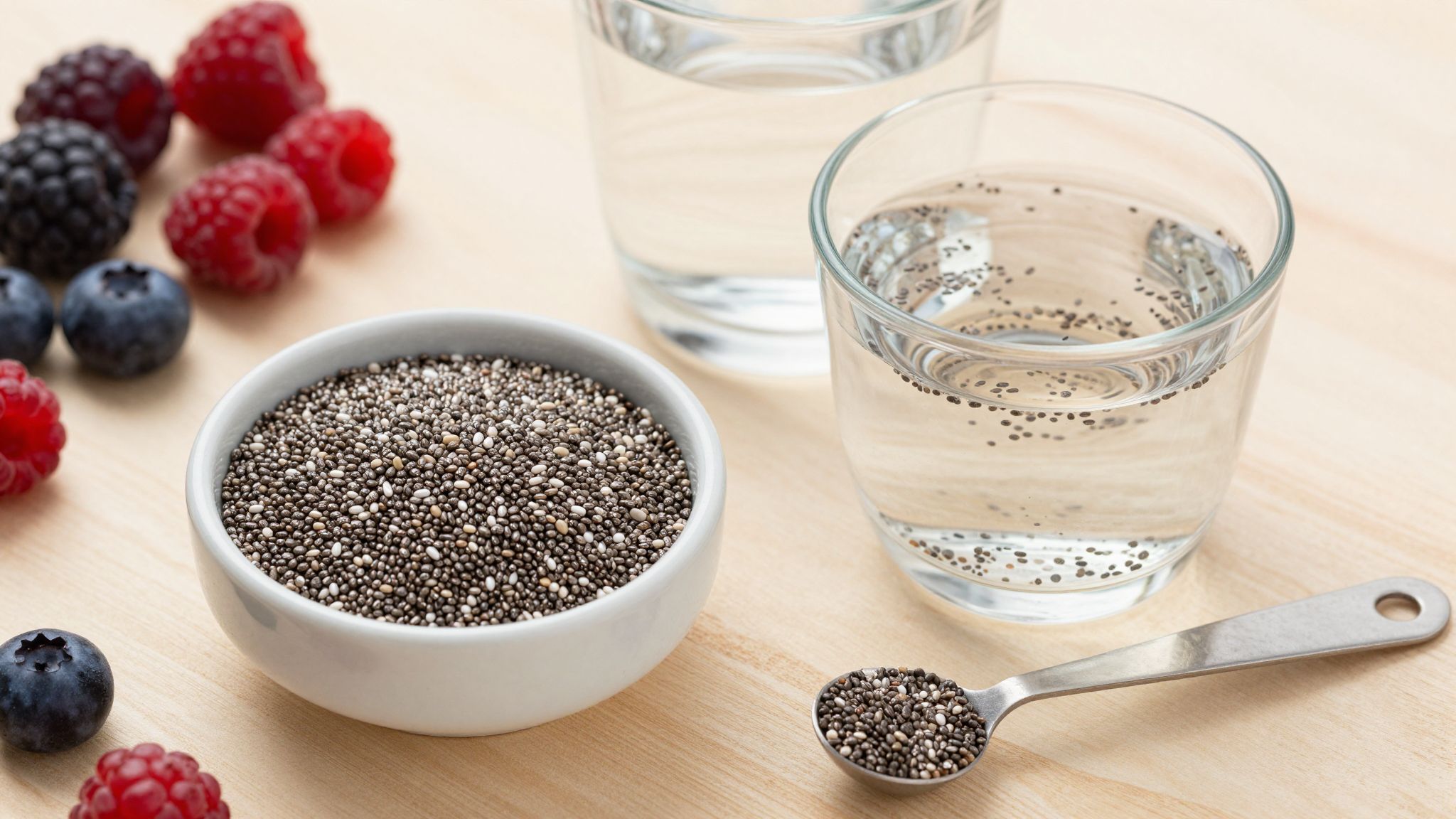 A chia mag ajánlott napi bevitele 15-20 gramm.