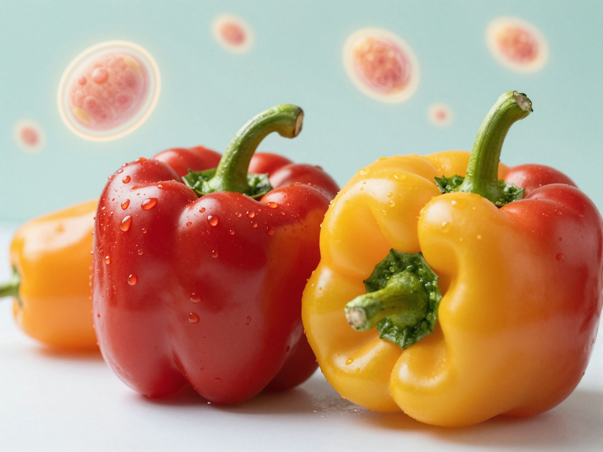 A paprika C-vitaminja semlegesíti a sejtkárosító szabadgyököket.