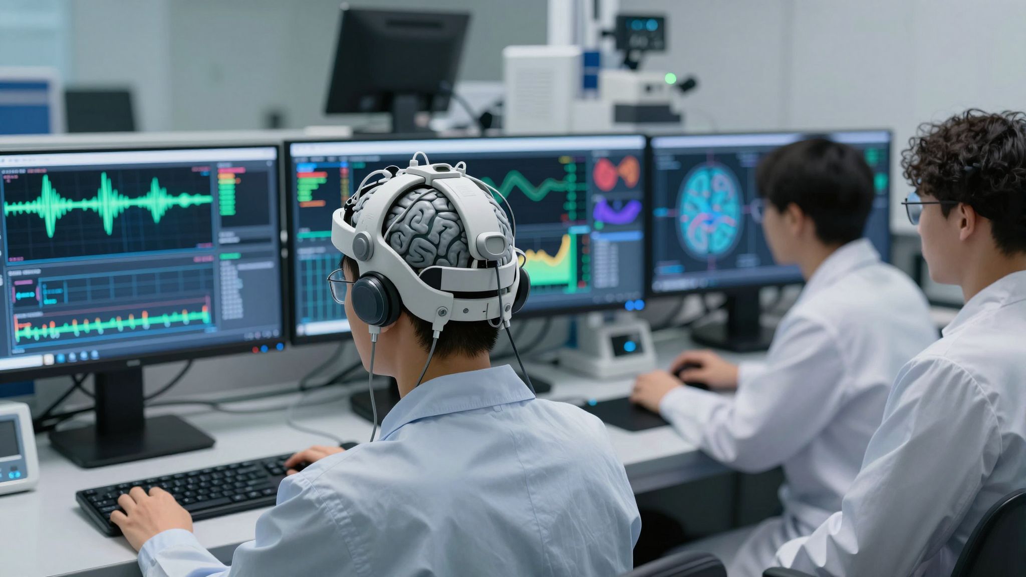 Az EEG non-invazív módszer az agyi hullámok valós idejű mérésére.