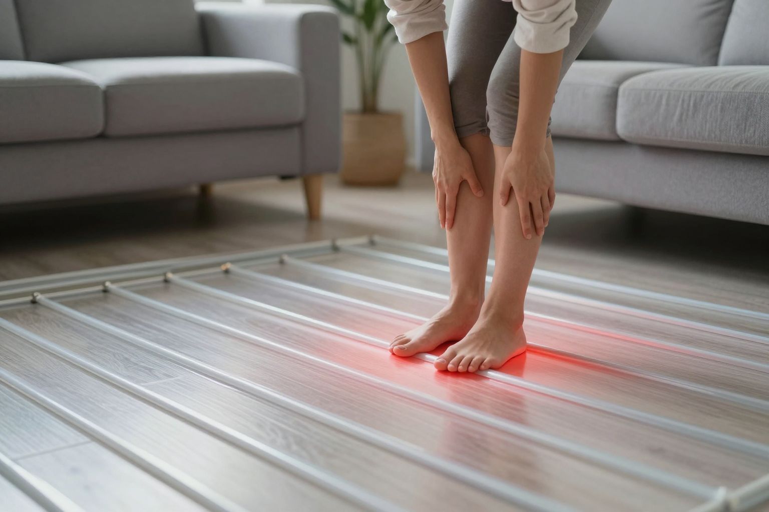 Padlófűtés túlmelegedése allergiás tüneteket és légúti irritációt okozhat.