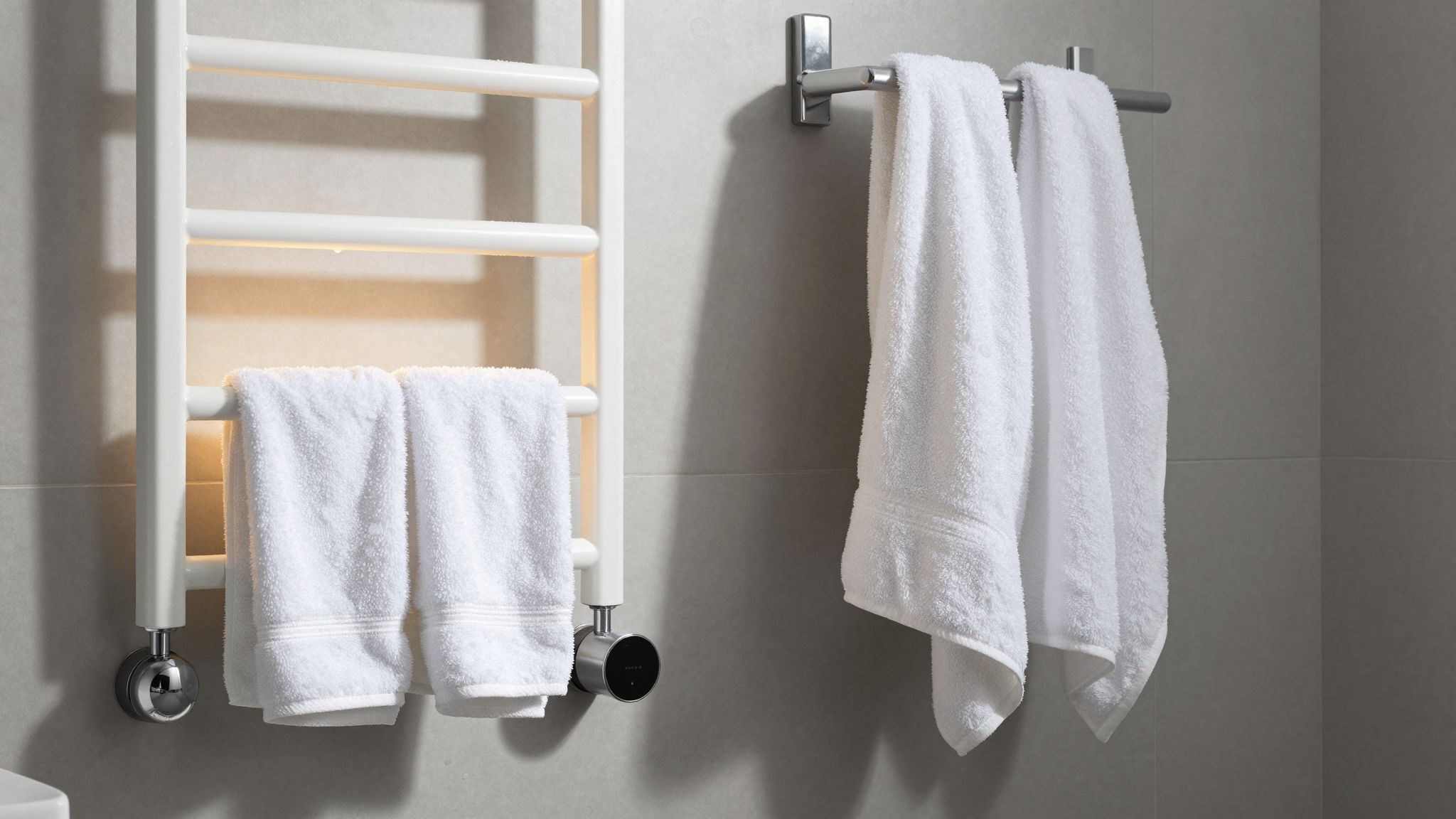 Az elektromos törölközőszárító csökkenti a baktériumok elszaporodását hatékonyan.