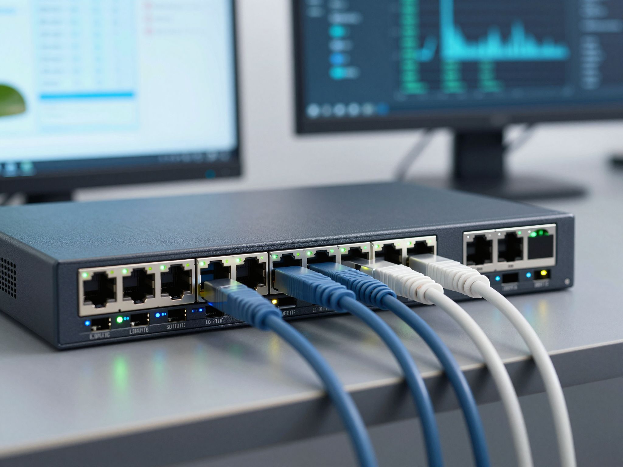 Az Ethernet switch menedzselése lehetővé teszi a hálózati hatékonyság optimalizálását.