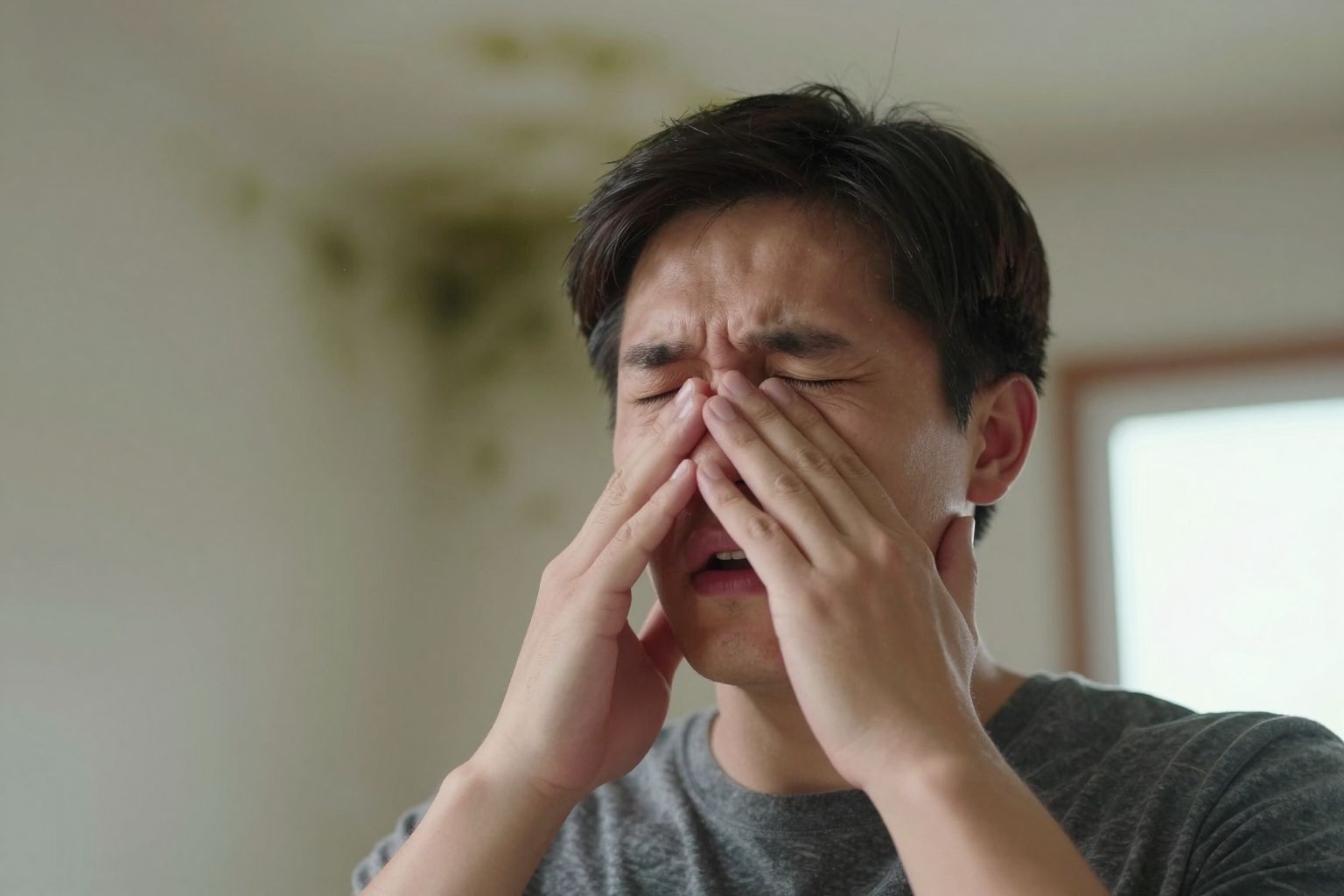 A penész spórái súlyos légzőrendszeri allergiákat válthatnak ki.