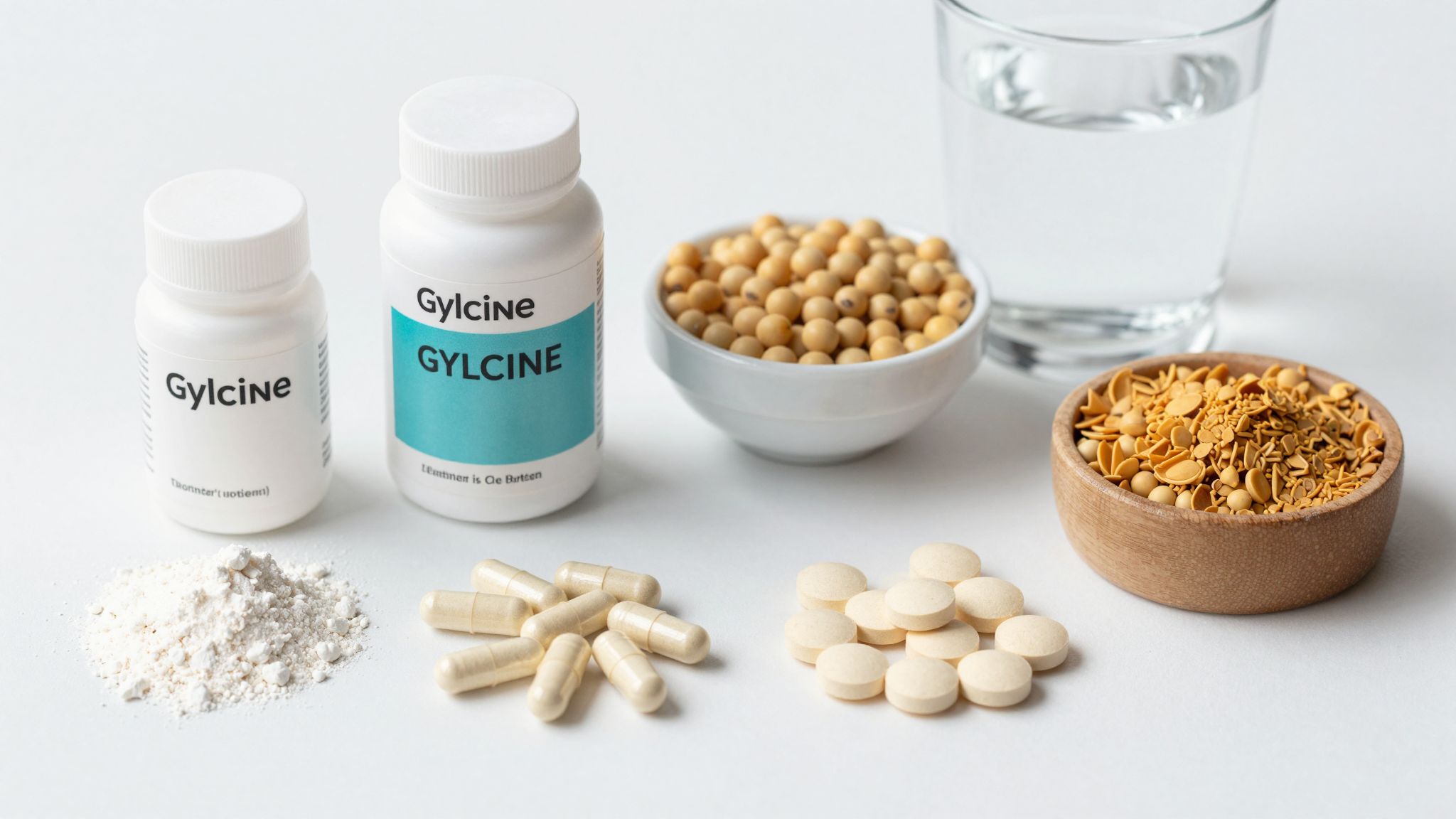 A glicin nyugtató hatású, főként por és kapszula formában.