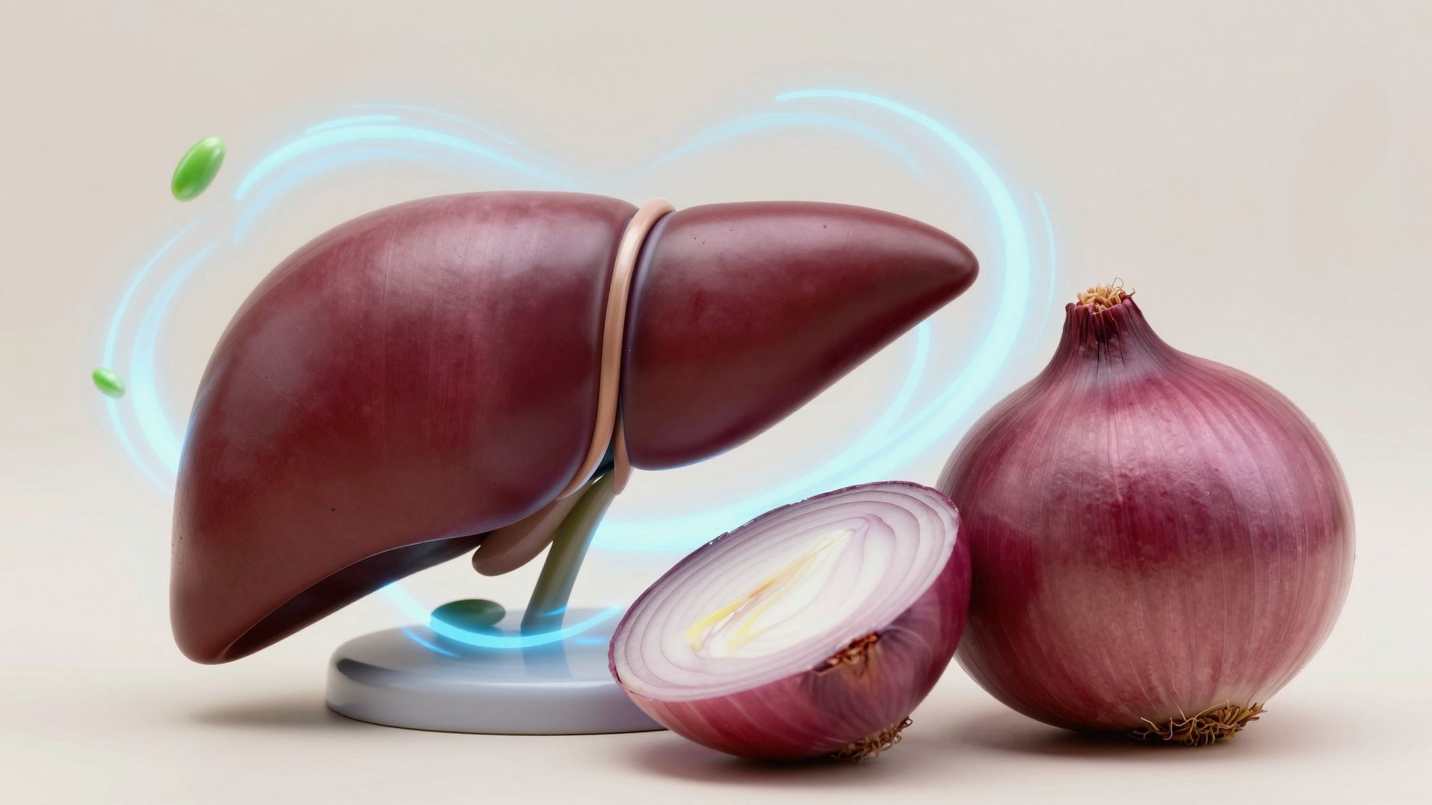 A vöröshagyma flavonoidjai csökkentik a máj oxidatív stresszét.