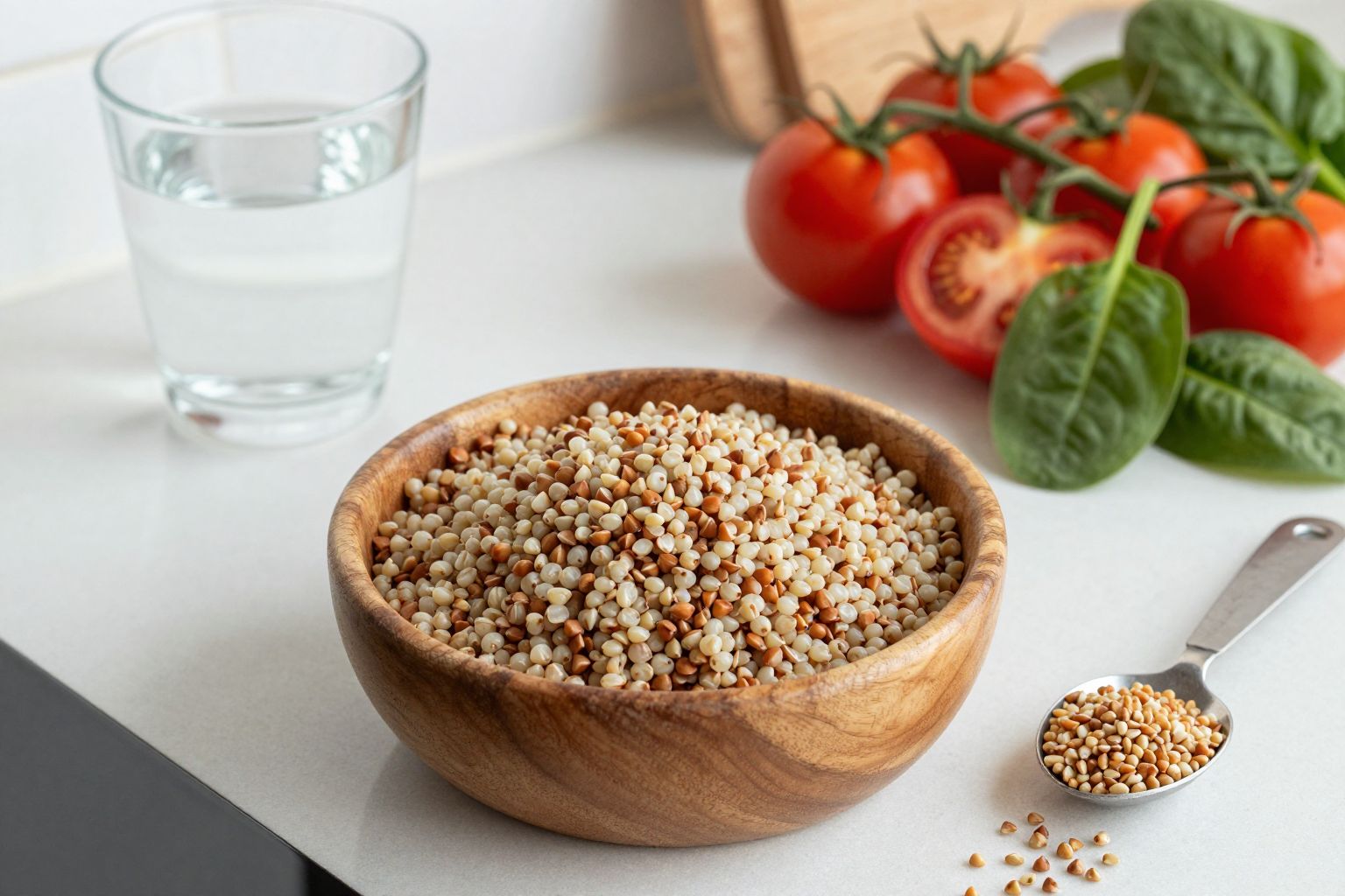 A hajdina gazdag fehérjében, ideális tudatos táplálkozáshoz.
