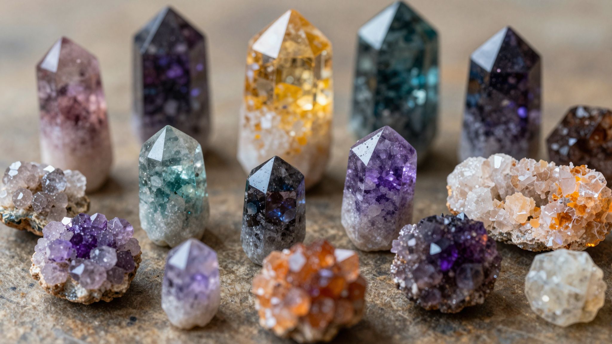 A hemimorfit formák színváltozatai harmonizálják az energiamezőket.