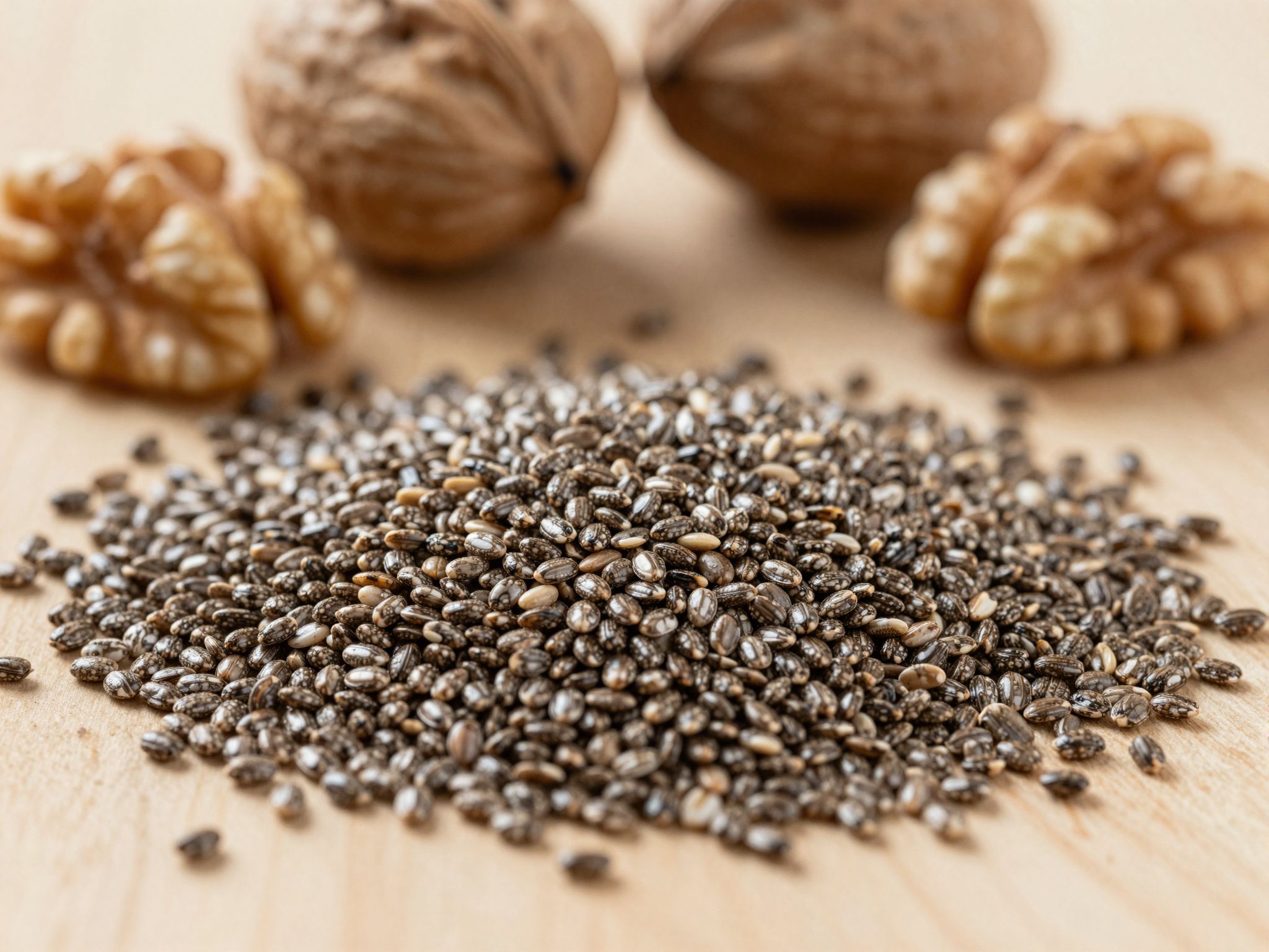 A chia mag gazdag Omega-3 zsírsavakban, támogatja a szív egészségét.