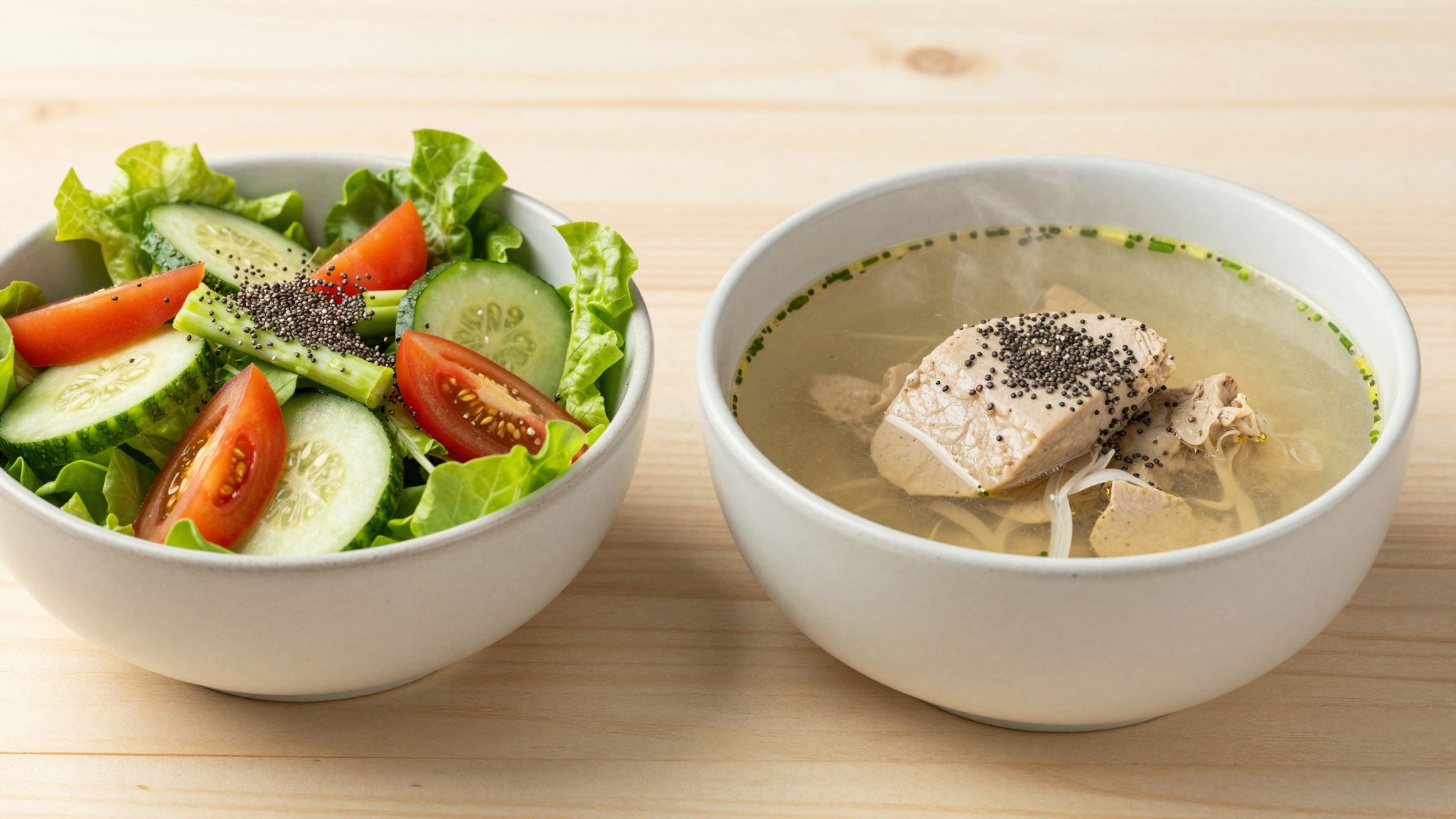 A chia mag rostdús, ízletes feltét salátákhoz és levesekhez.