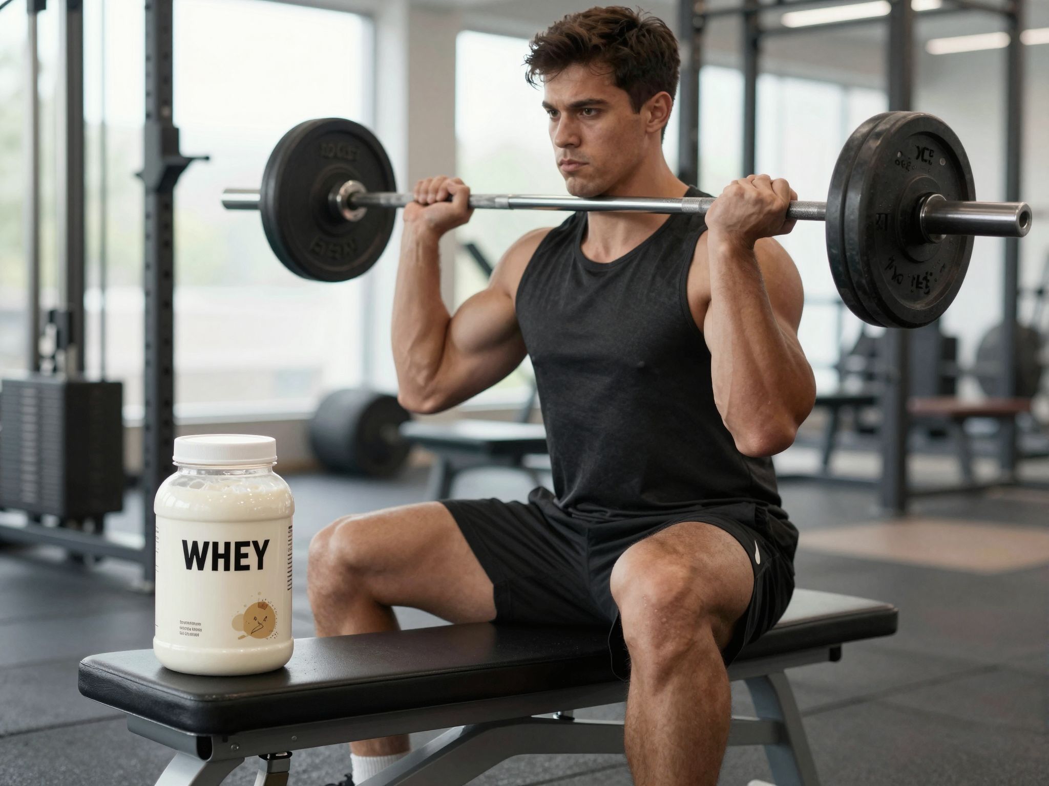 A tejsavó fehérje gyorsan támogatja az izomregenerációt edzés után.